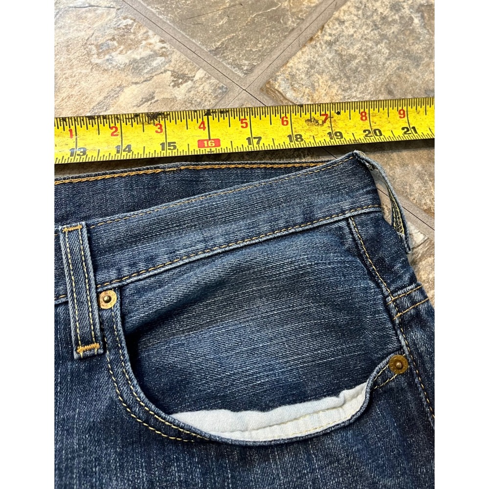Levis 569 Loose Straight Jeans Mens 38x32 Dark Blue Relaxed Denim - Picture 5 of 8